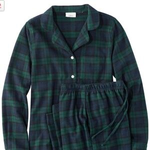 LL bean plaid flannel pajamas